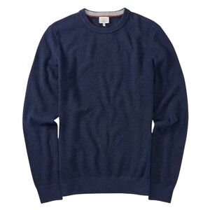 Faherty Men's Sweater, Dark Blue, Size M